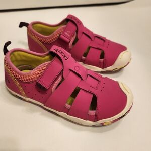 Plae Sam 2.0 Electric Fuchsia Pink Girls Breathable Washable Kids Shoes‎ Sz 3